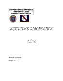 ACTIVIDAD DIAGNOSTICA TIC 2