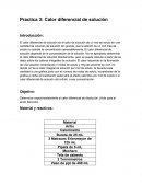 Calor diferencial de disolucion