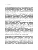 Ensayo: La muerte.
