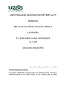 Planteamiento del problema.TÉCNICAS DE INVESTIGACIÓN JURÍDICA “LA PRUEBA”
