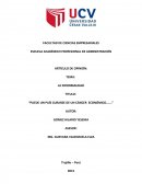 TEMA: LA INFORMALIDAD