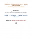 Informatica COLEGIO DE BACHILLERES DEL ESTADO DE BAJA CALIFORNIA SUR,