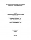 RECONOCIMIENTO DE NORMAS DE SEGURIDAD, NORMAS DE LABORATORIO Y MATERIAL DE LABORATORIO