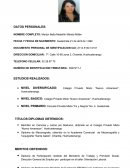 Ejemplo de curriculum vitae. Apuntes Varios