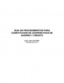 Guia de constitucion de una Cooperativa