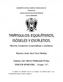TRIÁNGULOS: EQUILÁTEROS, ISÓSELES Y ESCALENOS.