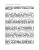 LA IMPORTANCIA DEL ACTO DE LEER.