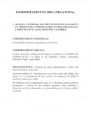 COMPORTAMIENTO ORGANIZACIONAL. Conjunto de partes independientes, donde cada elemento aporta y recibe algo.