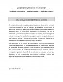 GUÍAS DE ELABORACIÓN DE TRABAJOS ESCRITOS