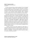 Reflexión “El Aprendiz de Aviador”.