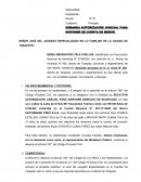 DEMANDA AUTORIZACIÓN JUDICIAL PARA DISPONER DE CUENTA DE MENOR.