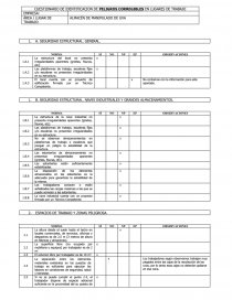 Check list almacen de manipulado de uva. Página 1