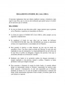 REGLAMENTO INTERNO DE CAJA CHICA