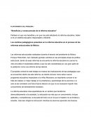 Beneficios y consecuencias de la reforma educativa