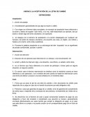 Aceptacion de la letra de cambio