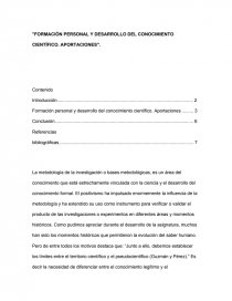 FORMACIÓN PROFESIONAL Y DESARROLLO DEL CONOCIEMIENTO. Página 1