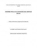 INFORME FINAL DE ACTIVIDADES DEL SERVICIO SOCIAL