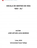 ESCALA DE SENTIDO DE VIDA “ESV – AL”