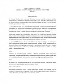 Ensayo: Marco filosófico. Página 1