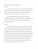 Impacto de los grupos en las organizaciones