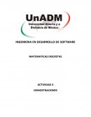 INGENIERIA EN DESARROLLO DE SOFTWARE MATEMATICAS DISCRETAS