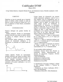 Codificador DTMF. Página 1