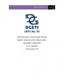 Programación Turno: vespertino