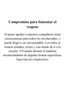 Compromiso para fomentar el respeto