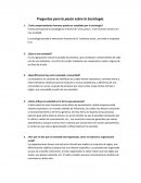 Preguntas de la Sociologia