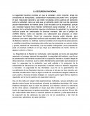 LA SEGURIDAD NACIONAL.