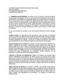 COMERCIO ELECTRÓNICO EN NUESTROS DIAS. Página 1