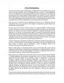Ensayo sobre etica profesional.