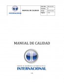 MANUAL DE CALIDAD. Identificación de procesos, secuencia e interacción de los mismos