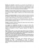 Tributaria. Sanción por corrección: corresponde a la corrección del contribuyente