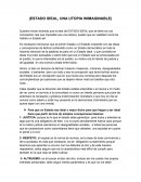 Estado ideal. Una utopia inimaginable