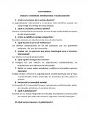 CUESTIONARIO UNIDAD 1: ECONOMÍA INTERNACIONAL Y GLOBALIZACIÓN