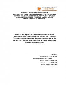 PROGRAMA NACIONAL DE FORMACIÓN EN CONTADURÍA. Página 1