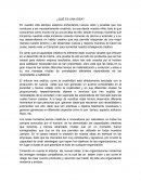 Conclusión evaluación del desempeñó. ¿QUÉ ES UNA IDEA?