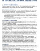 EL ARTE DEL RENACIMIENTO. SIGLOS XV-XVI