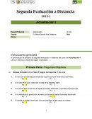 Segunda Evaluación a Distancia