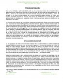 Tipos de distribución.