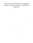 ANÁLISIS DE CASOS INTEGRANDO LO APRENDIDO DURANTE LOS TRES VECTORES DE LA EXPERIENCIA FORMATIVA
