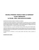 DESCRIPCIÓN DE CONTEXTO INTERNO Y EXTERNO DE LA ESCUELA.