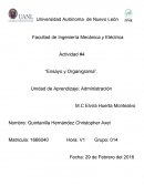 Ensayo del Capítulo 6 “Estructura y Diseño Organizacional”