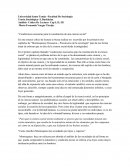 Condiciones necesarias para la Constitución de una ciencia social