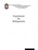 Experimento De Refrigeración