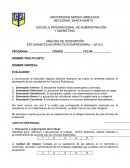 ANÁLISIS DE DESEMPEÑO ESTUDIANTES EN PRÁCTICA EMPRESARIAL – 2015-2