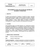 PROCEDIMIENTO PARA APLICACIÓN DEL SISTEMA DE BLOQUEO Y ETIQUETADO