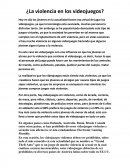La violencia en los videojuegos
