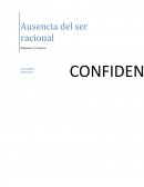 Ausencia del ser racional